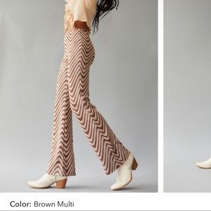 Urban Outfitters High Waisted Printed Flare Pants